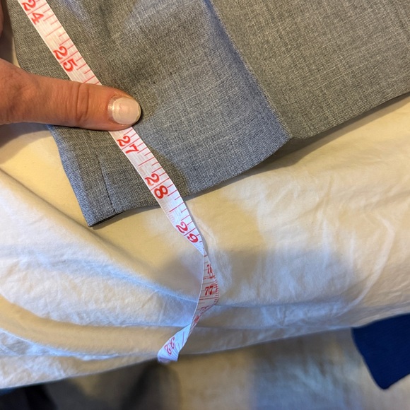 Suitsupply men’s light grey none trousers size 34L but altered length* - Picture 3 of 4